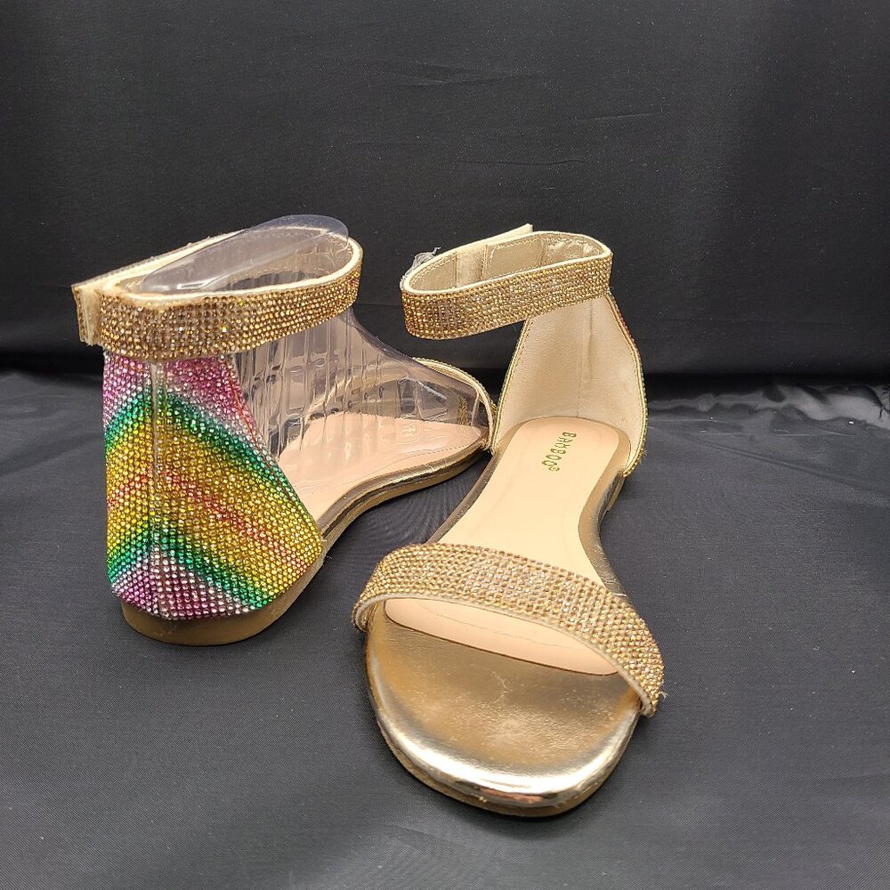 BAMBOO Rainbow PRIDE Sandals Strap New In Box Size 8 US